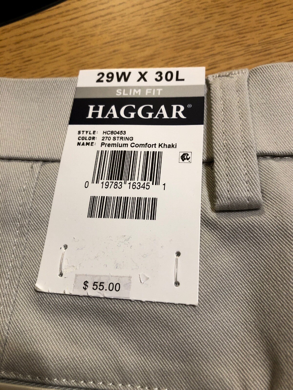 Haggar Premium Comfort Khaki Pants Flat 