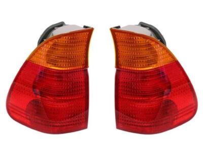 Ulo Tail Light Set Driver and Passenger Side Outer Yellow Turn Signal For BMW