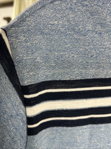 Vintage Champion Lynchburg College Poloshirt Herren L blau gestreift 80er - Bild 16 von 24