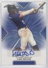 2021 Leaf Perfect Game National Showcase Blue Shimmer 1/1 Luke Boykin Auto 8d2