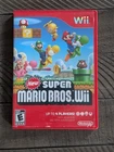 New Super Mario Bros Wii Nintendo Wii 2009 With Manual