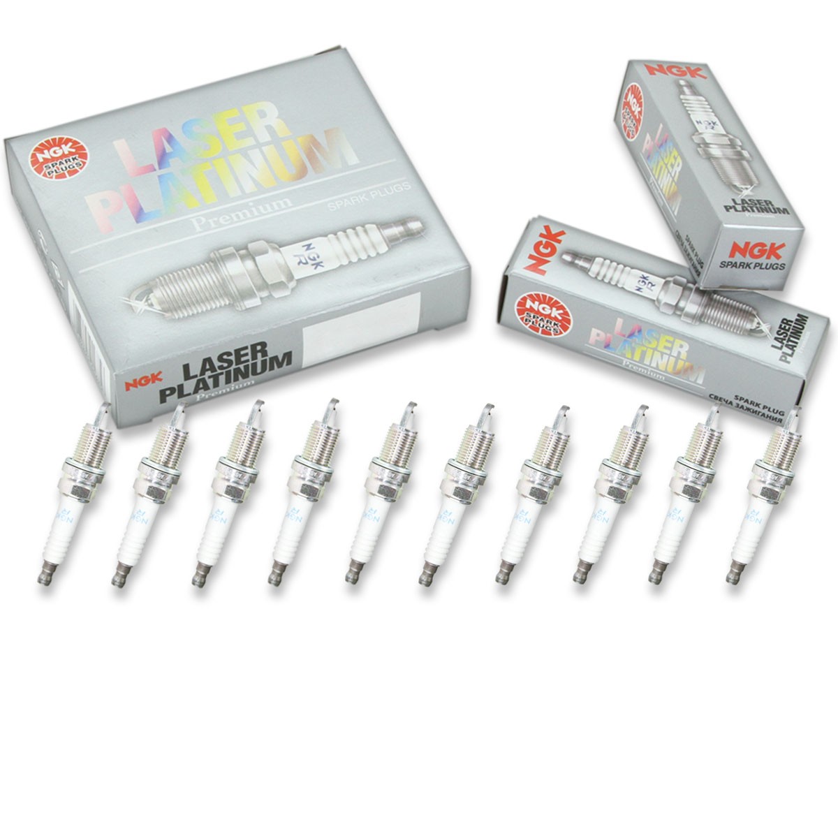 10 pc NGK 7781 ZFR5LP-13G Laser Platinum Spark Plugs for SZFR5LP13G em