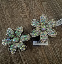 Crocs Jibbitz Bling Rhinestone Flower Charms Set Of 2 Bridal Valentine