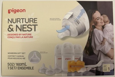 New Pigeon Nurture Nest Newborn Baby Bottle Feeding Gift Set Sealed Never Opened