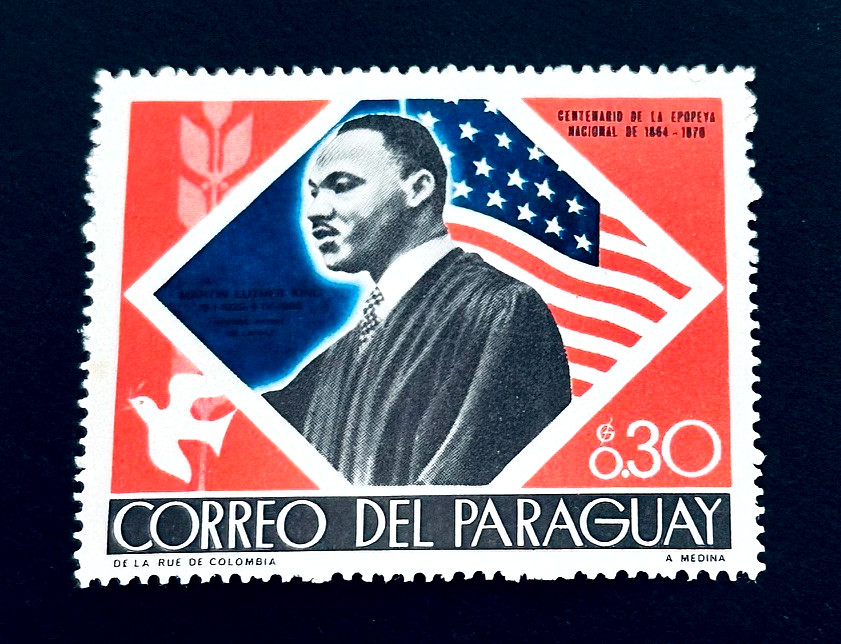 PARAGUAY Stamp - 1968 Martin Luther King Memorial Issue Sn 1130 MNH  r41