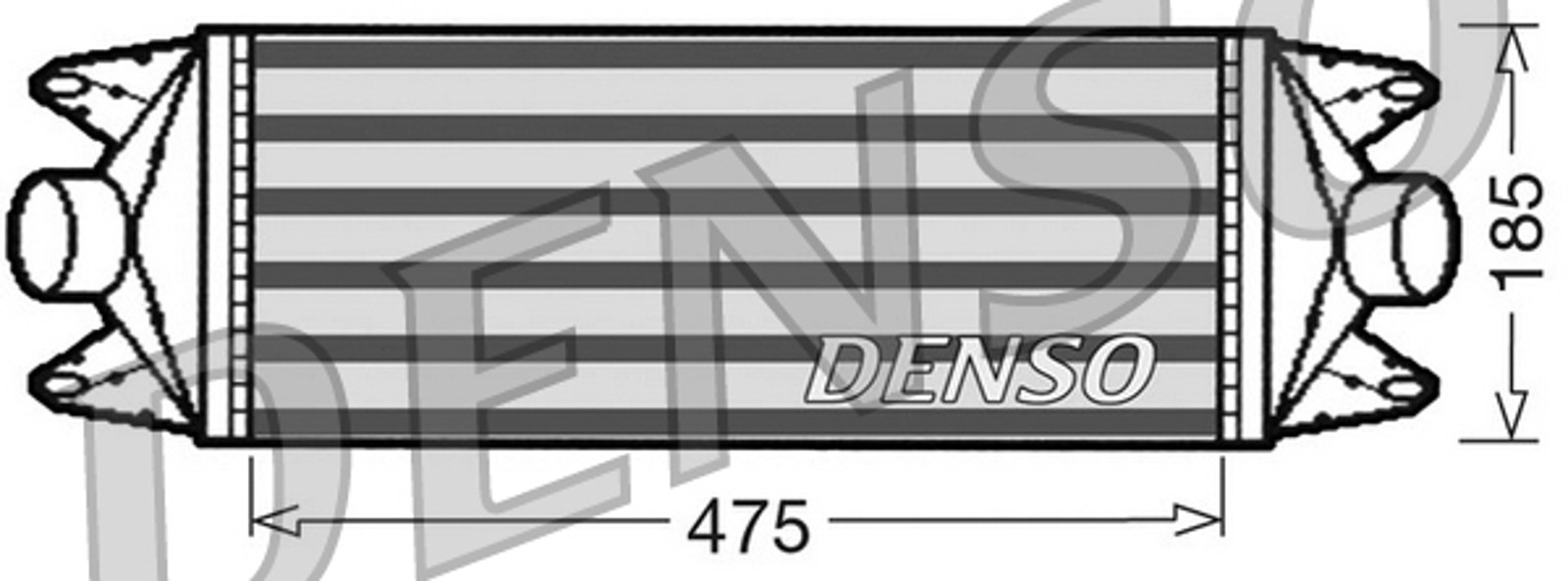 Intercooler DENSO DIT12001 para IVECO DAILY Aluminium 3 4 5 ALJAV1A1 ALJA41AA