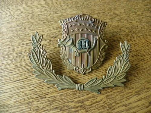 CIVIL WAR ERA US MARINE CORPS SHAKO HELMET INSIGNIA