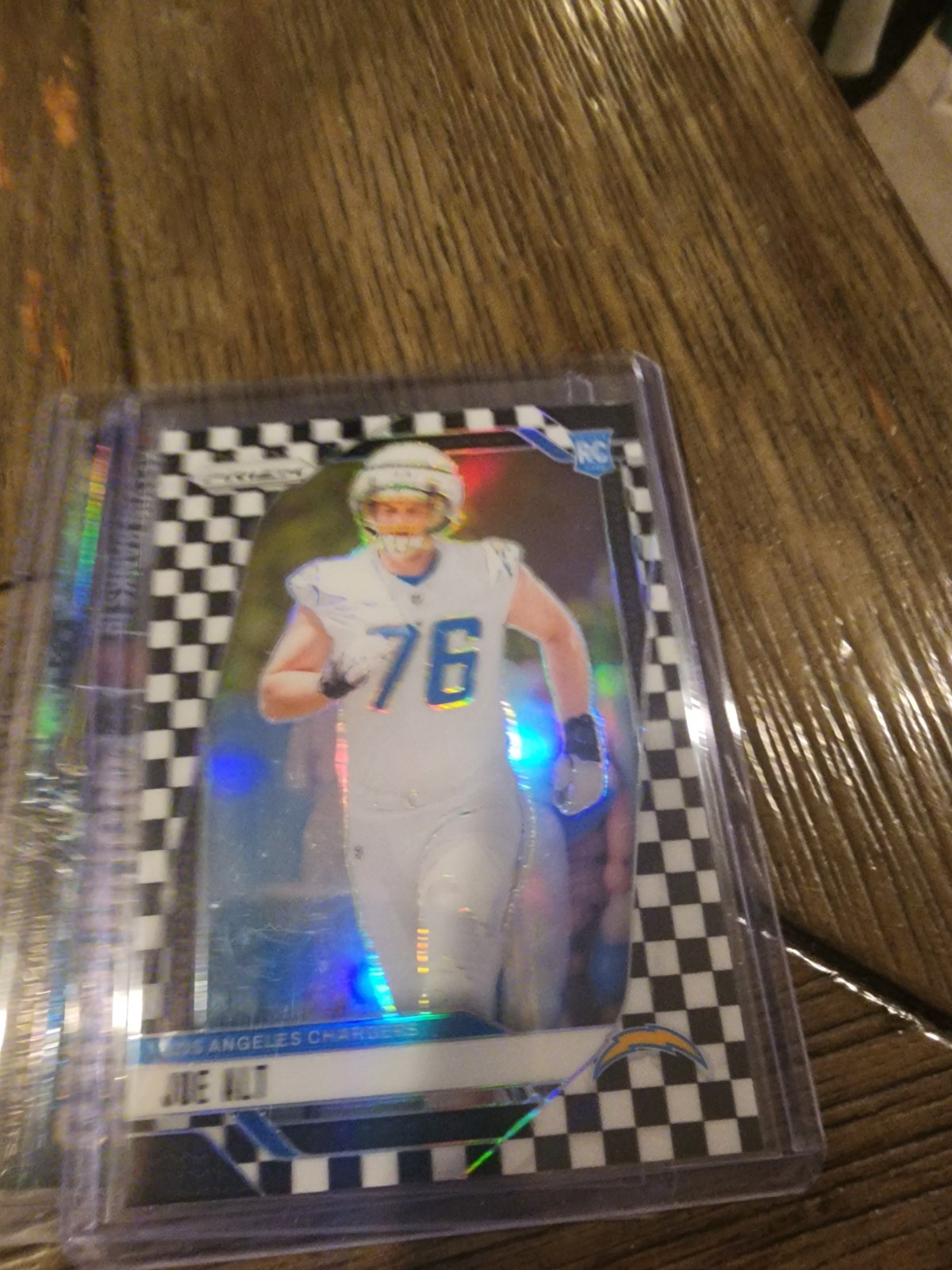 2024 Prizm Joe Alt #353 Black & White Checkerboard Rookie Chargers