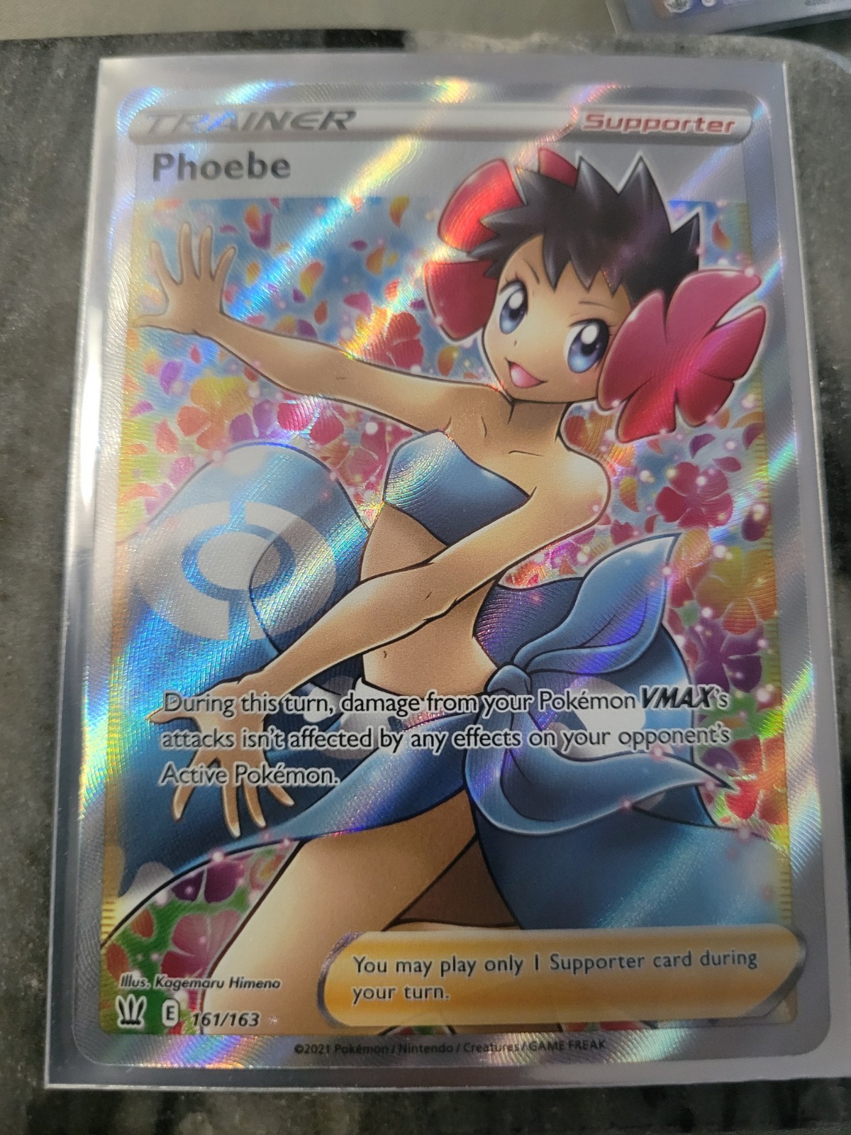 2021 Battle Styles Phoebe 161/163 Trading Card – Mint Condition