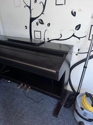 Yamaha Arius YDP-145 digital piano and stool in satin black finish stock #26388
