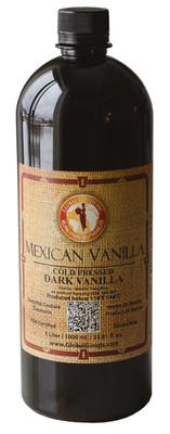 Pure Dark Mexican Vanilla Extract Gluten-Free Vanilla for Baking, Cakes, Cookies