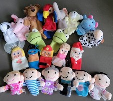 KAQIQI CUTE ANIMALS PEOPLE FINGER PUPPETS LOT OF 21 CUTE AND SOFT