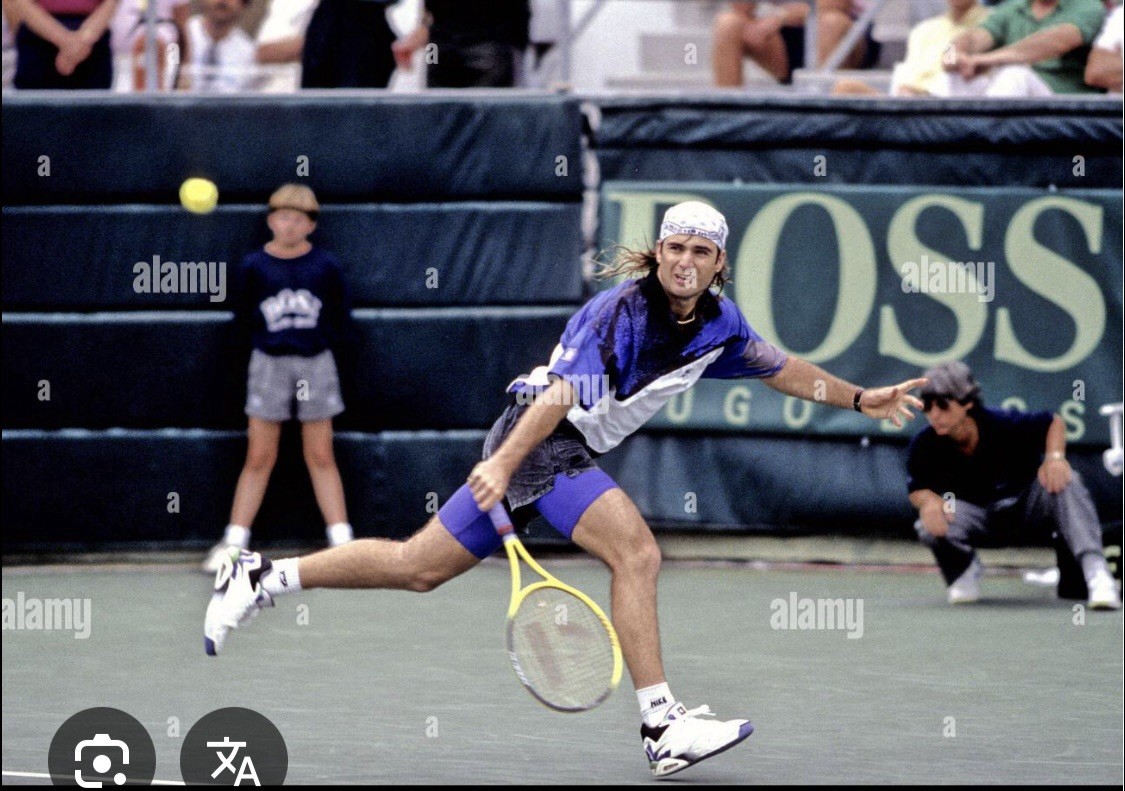 Nike Andre Agassi Vintage NWT Challenge Court 1992 Davis Tennis
