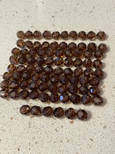 Swarovski Crystal 6mm round beads in Mocha; Lot of 86 beads