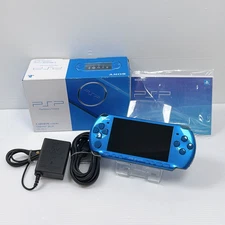 Sony PSP-3000 Vibrant Blue Console Boxed Set – Tested & Working FW6.60