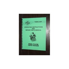 Tobin Arp Model Tr-6700 Tappet Grinder Manual
