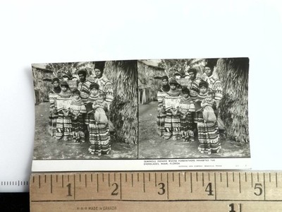Seminole Indians Stereoview Keystone View Co. 1933 Florida Native Life