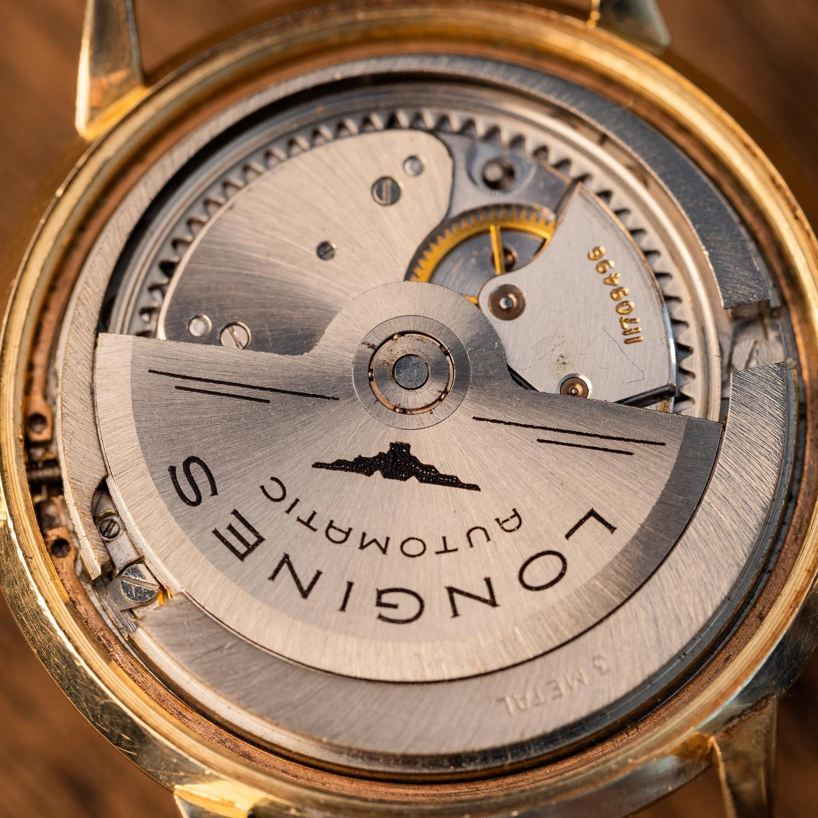 Vintage Longines Grand Prize 14K Solid Gold Automatic Watch Cal 340 Box & Papers - product detail image 8