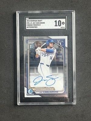 2024 Topps Bowman Draft Jac Caglianone Chrome Prospect Auto #CPA 