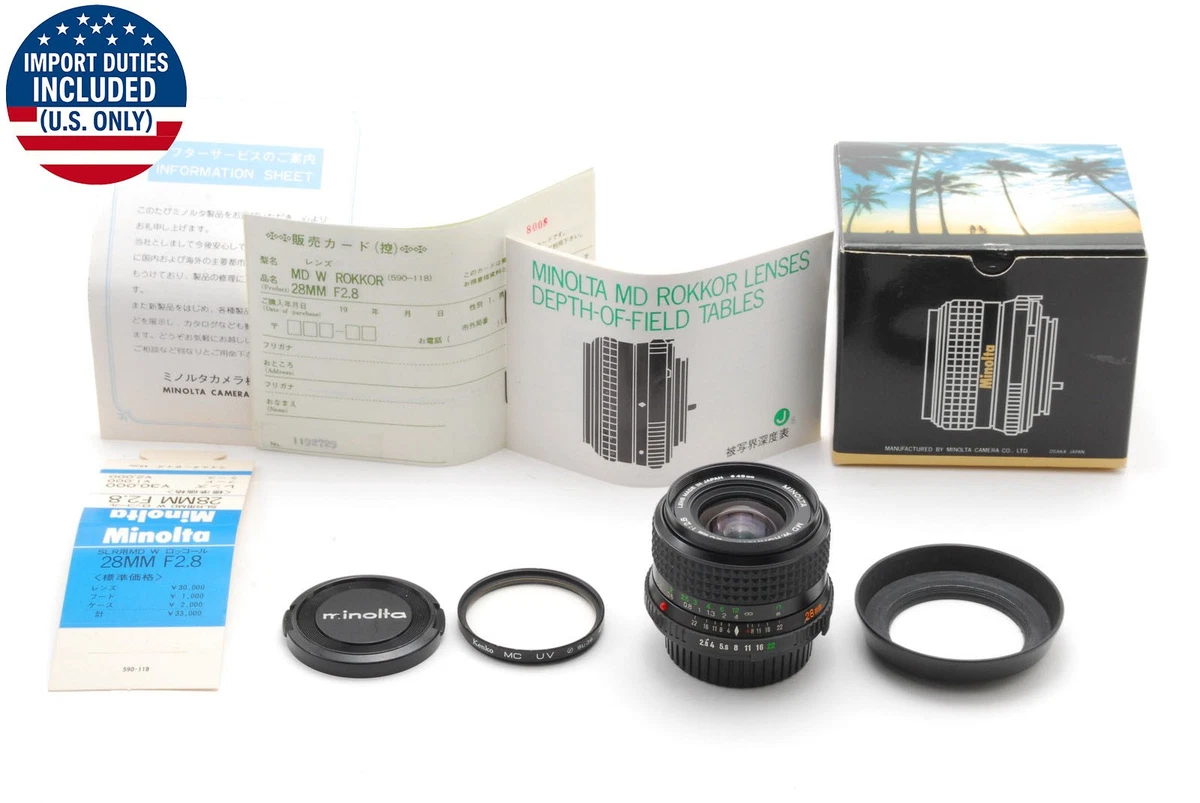 Minolta f/2.8 Camera Lenses 28mm Focal for sale - eBay