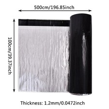 5M Roll Roof Self-Adhesive Waterproof Damp Proof Membrane Asphalt Sheeting UK