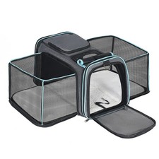 Expandable Dog  Cat Carrier, Airline Approved Soft Pet Carrier, Breathable ...