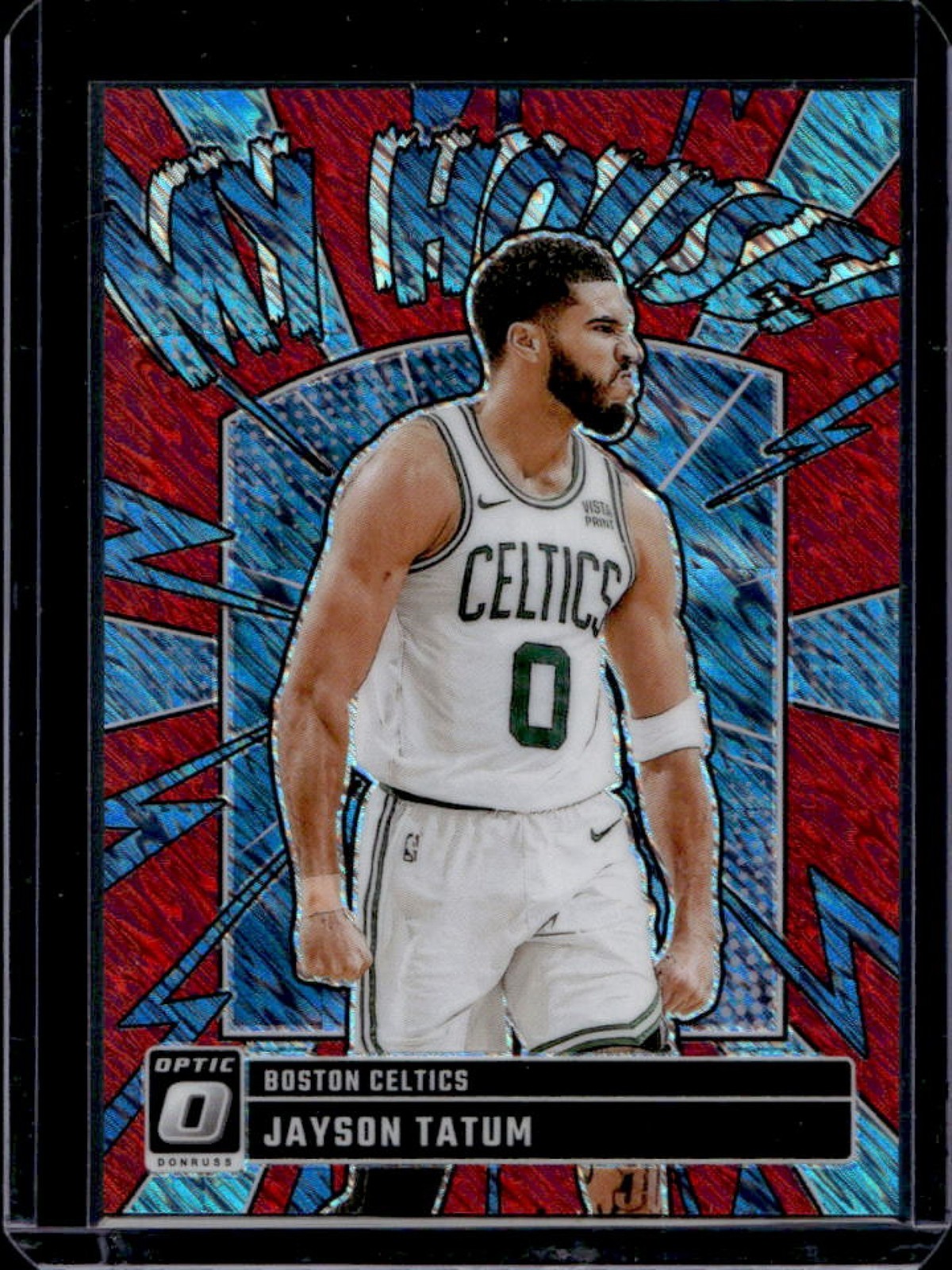 2024-25 Donruss Optic Jayson Tatum My House Red Shimmer #7/75 Celtics