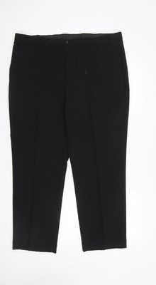 F&F Anzughose schwarz Schneiderei Herren 40/29 Polyester klassische Passform