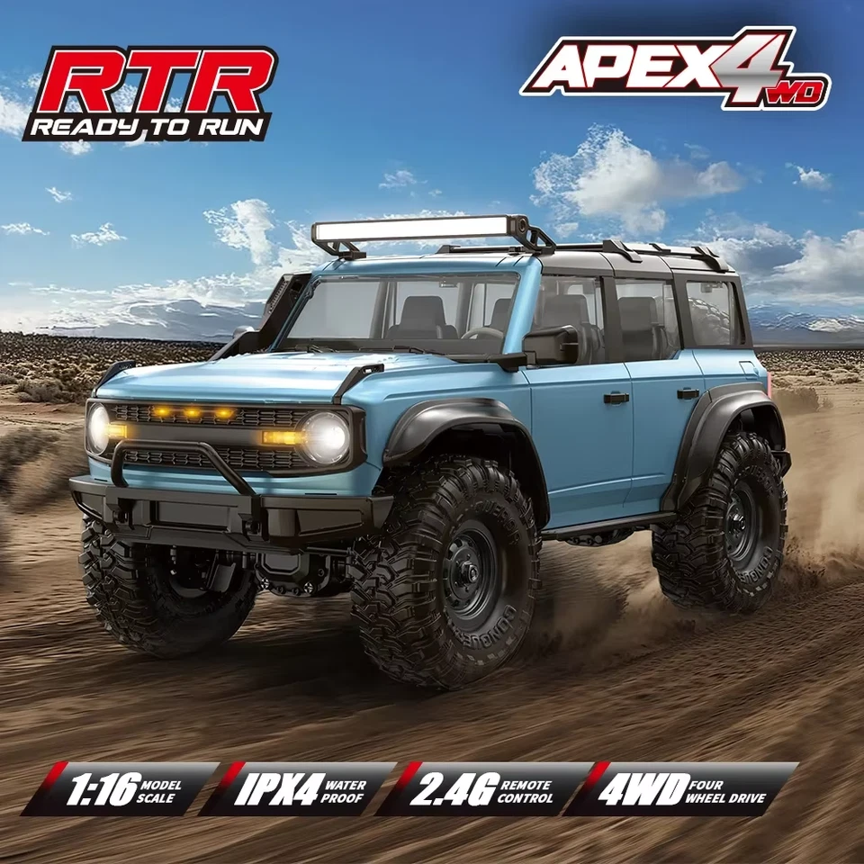 HB R1601 RC 1:16 2.4G 4WD Off-Road Remote Control LED Crawler Trucks Climbing - Image 2 of 4