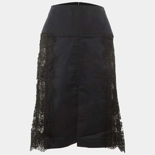 Dolce Gabbana Black Lace Strapless Corset Dress M