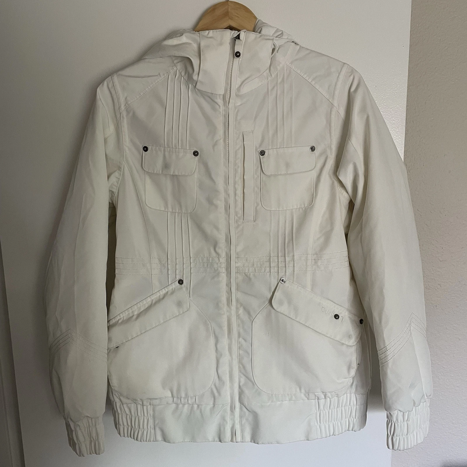 burton snowboard dryride hooded cargo ski jacket