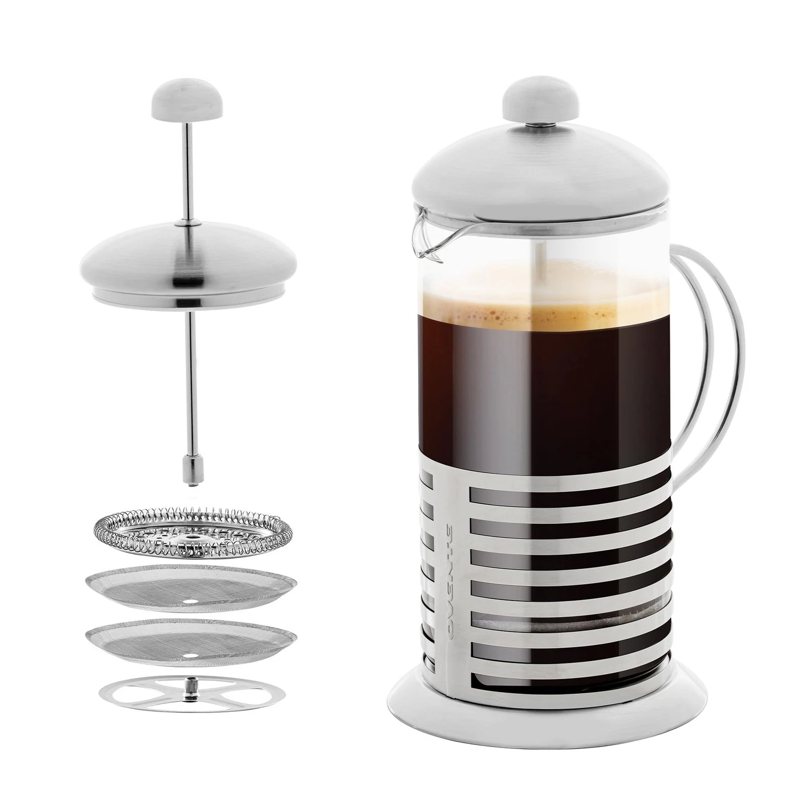 34oz French Press Coffee Maker Portable Cold Brewer Pot for Travel Camping