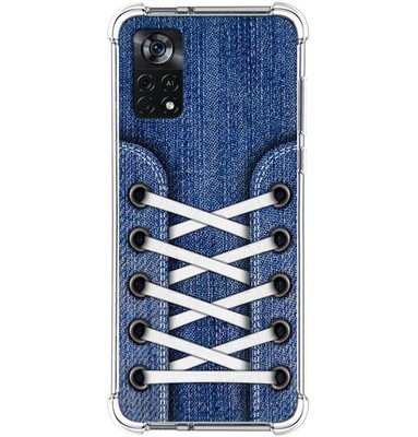 Silikon Hülle Antischock Für Xiaomi POCO X4 Pro 5G Design Sneakers 01 Zeichnung