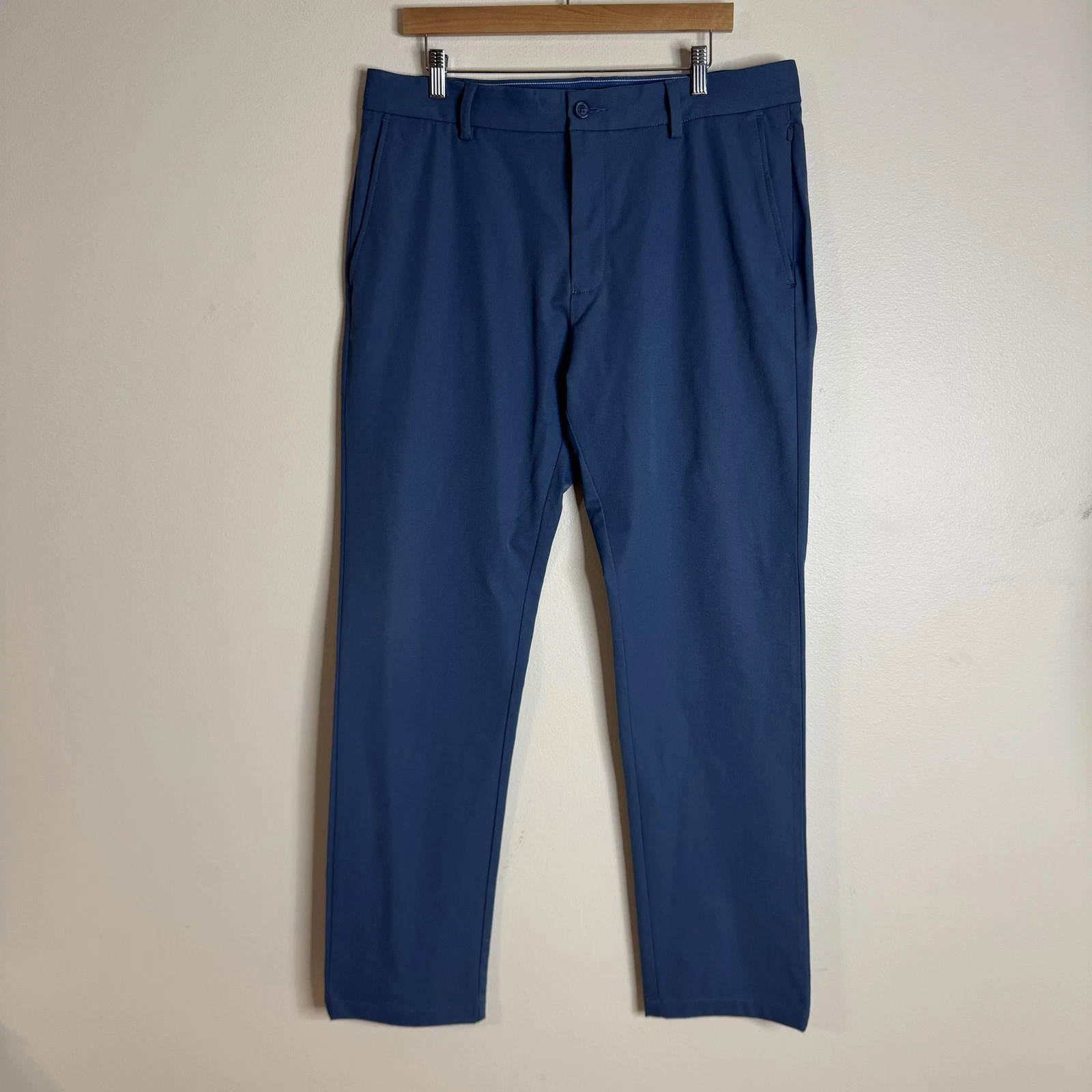 Southern Tide Pants Mens 36x32 Blue Jack Performance Golf Chino UV Protection