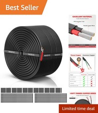 Flexible 18 AWG Stranded Electrical Wire - 100FT for DIY & Automotive Projects