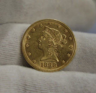 1898 US $10 Liberty Gold Piece Nice AU