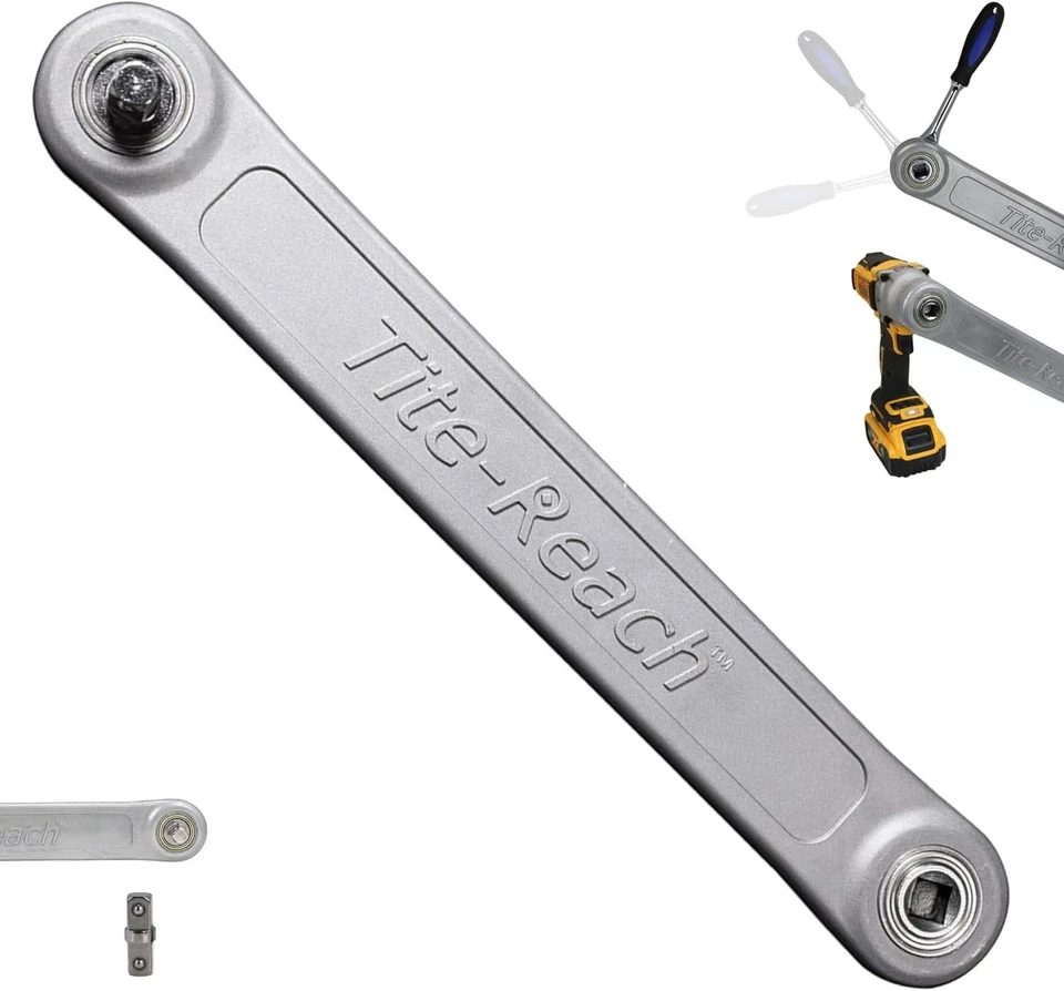 Heavy-Duty 1/2 Inch Extension Wrench with Dual Adaptors & 1200ft/lbs Torque - Image 3 of 4