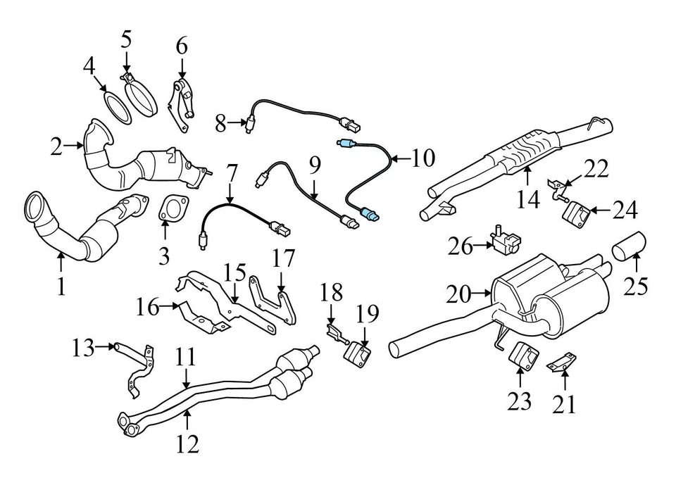 2009-2010 BMW 535I XDRIVE 3,0 л - O2 / датчик кислорода 7545244 - Изображение 3 из 4