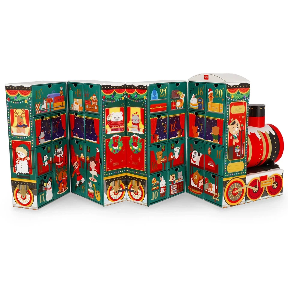 FREE DELIVERY - UK SELLER - GENUINE Legami 2025 Christmas Train Advent Calendar - Image 4 of 4