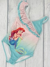 Disney Store Ariel The Little Mermaid One Piece Swimsuit Girls Size 9/10