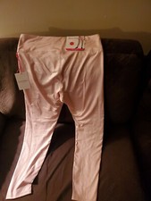 NWT Juicy Couture Sport Pink Pearl Foil Shimmer Silky Leggings - Sz XL