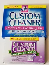 VTG 1999 Custom Cleaner Home Dry Cleaning Refill & Trial size Up To 22 Garments
