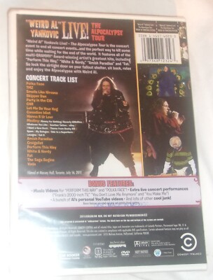 WEIRD AL YANKOVIC LIVE THE ALPOCAPLYPSE TOUR! DVD NEW SEALED | eBay