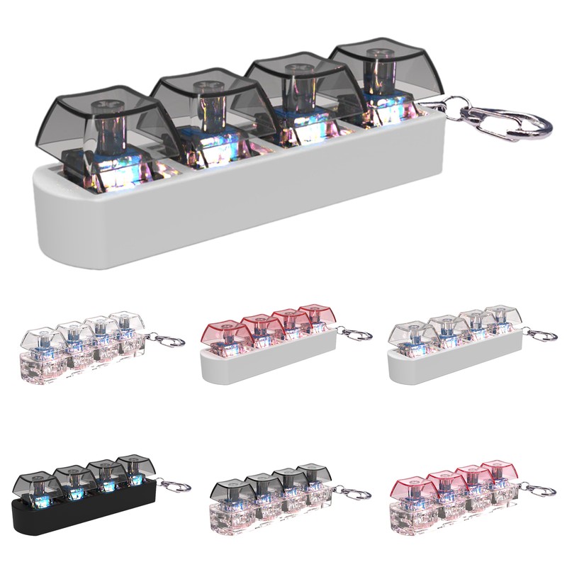 Keyboard Fidget Keychain Stress Relief Fun and Relaxing Fidget Toy Finger Toy