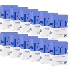 EO Natural Lavender Deodorant Wipes 72 Total Organic Skin Cleaning Wipes