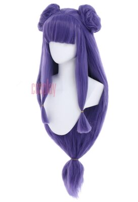 Anime Ranma 1/2 Cosplay Shampoo Ranma Ponytail with Buns