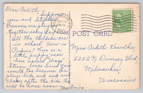 Beauty Scene Washington Pennsylvania Postcard - Picture 2 of 2