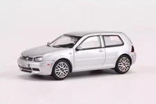 GCD 1:64 Silver  Golf MK4 GTI 2 Doors Sports Model Diecast Metal Car Limited