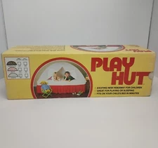 Vintage 80s Play Hut Hideaway Tent  Almond Color