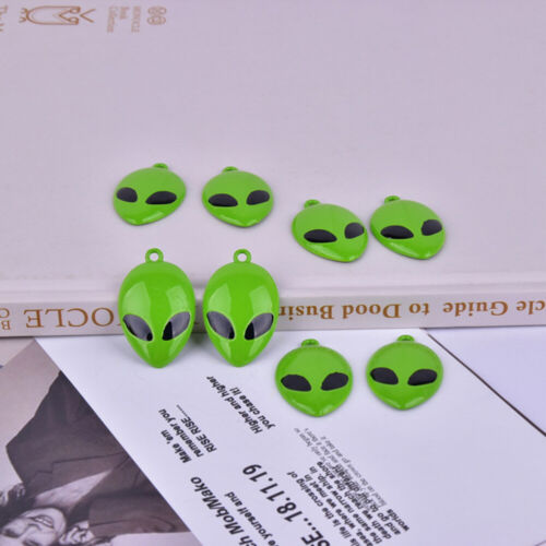 10 pezzi di ciondoli in aliena braccialetto orecchino ciondoli alieni - Photo 1/12